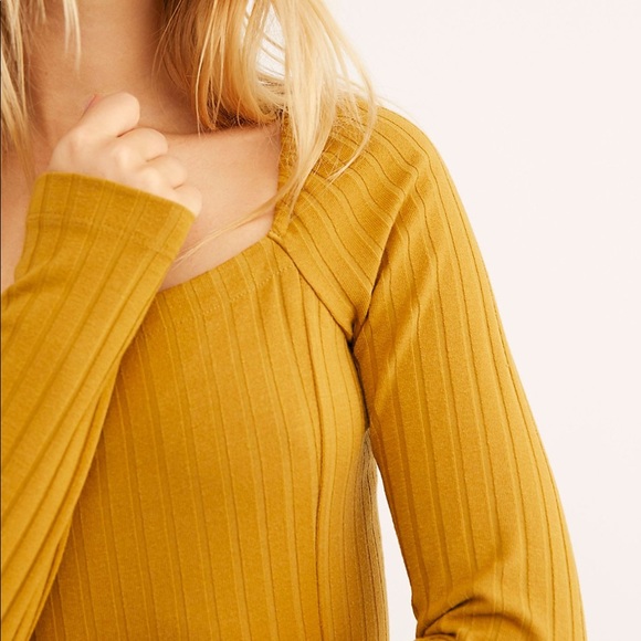 Free People After Party Top -Golden Palm - Picture 2 of 8